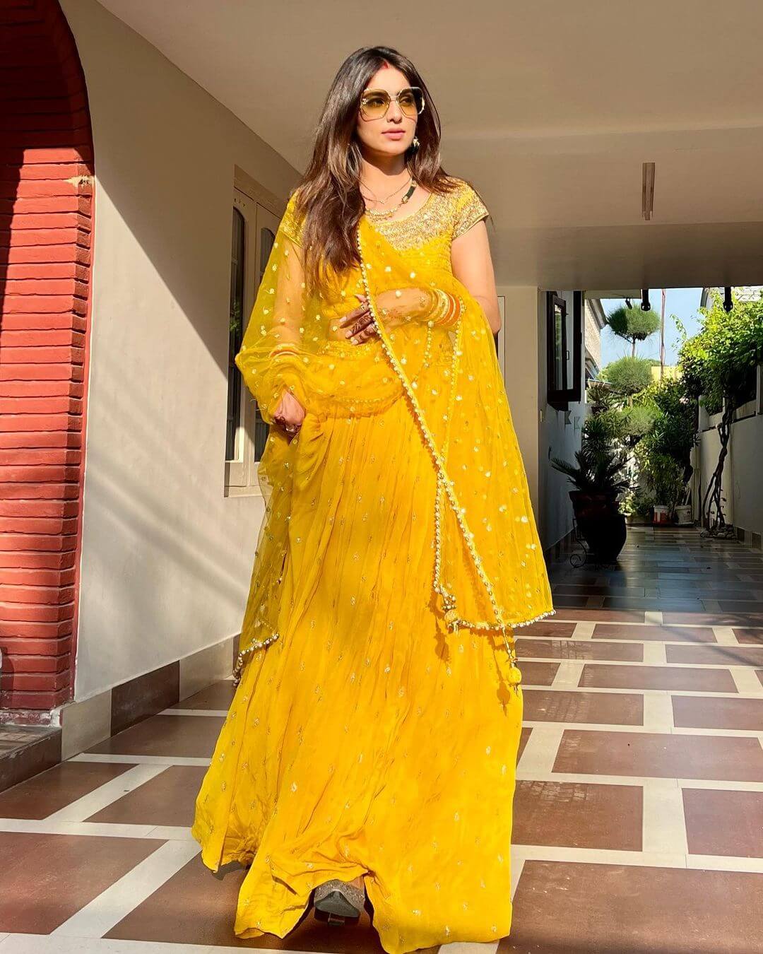 Ginni Kapoor Look Beautiful In Yellow Lehenga Outfit