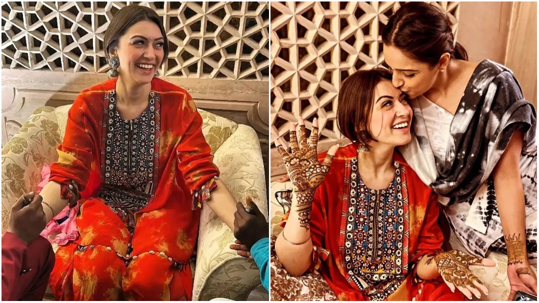 Hansika Motwani And Sohail Kathuria Mehendi