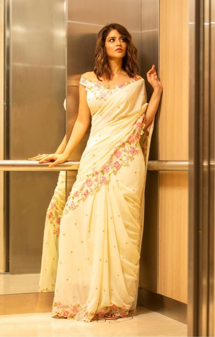 Priyanka Jawalkar Look Classy In Saree Outfit