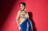 Shivangi Joshi Look Stunning In Blue Saree Outfit