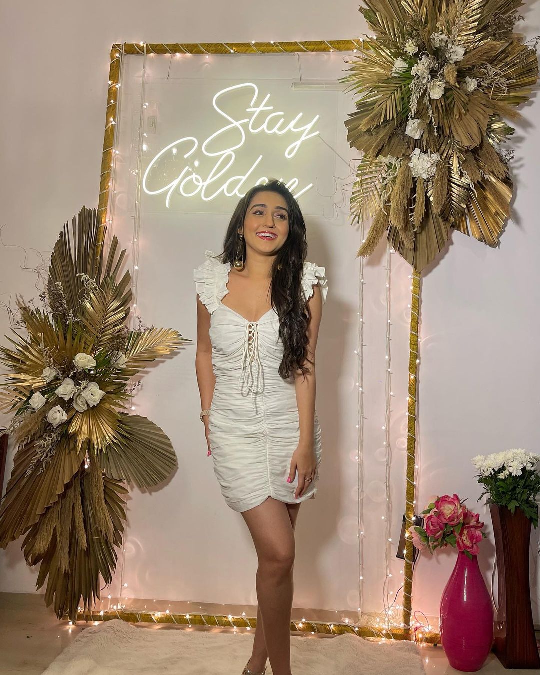 Tanya Sharma Look Fabulous In White Mini Dress