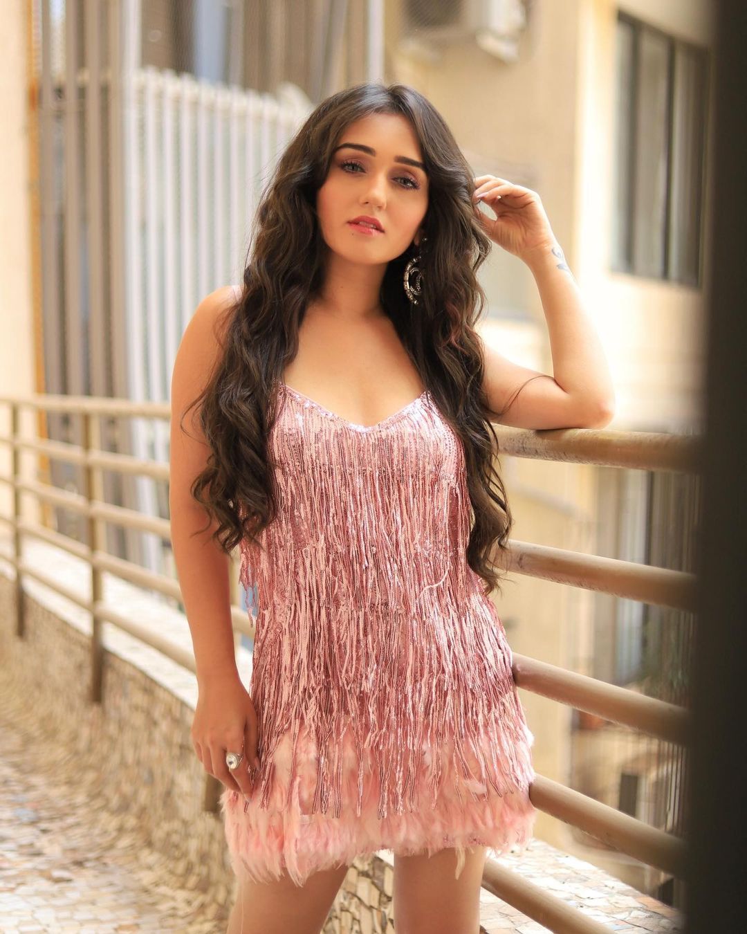 Tanya Sharma Looks Glamorous In Pink Mini Dress