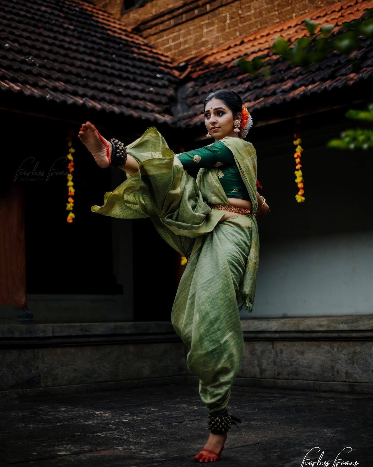 Lakshmi Menon In Green Saree With Kajra Gives Us Traditional  Vibes