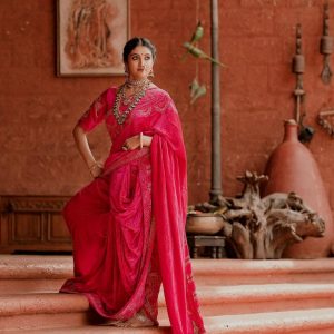 Rinku Rajguru Traditional & Festive Outfits & Looks: Traditional Saree Outfit & Look