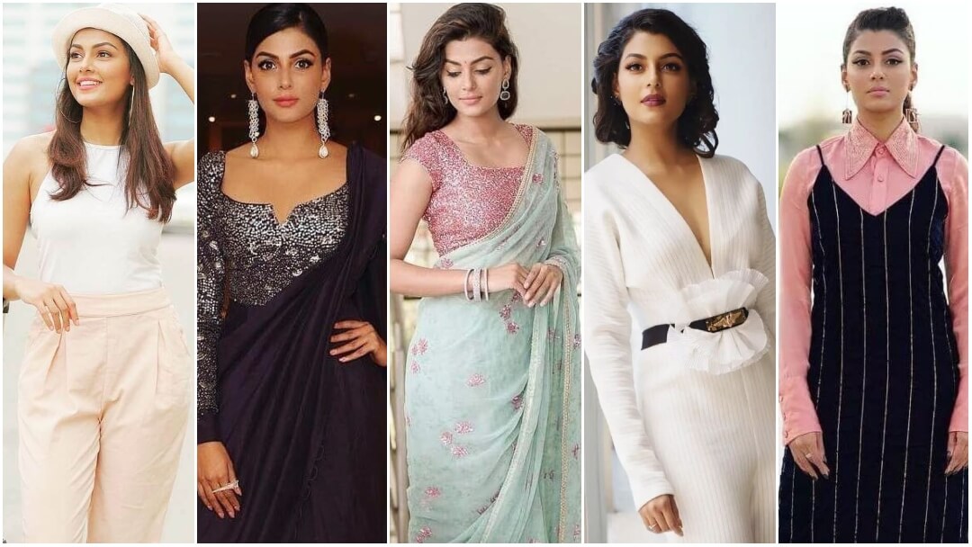  Anisha Ambrose Tempting Western And Indian Looks