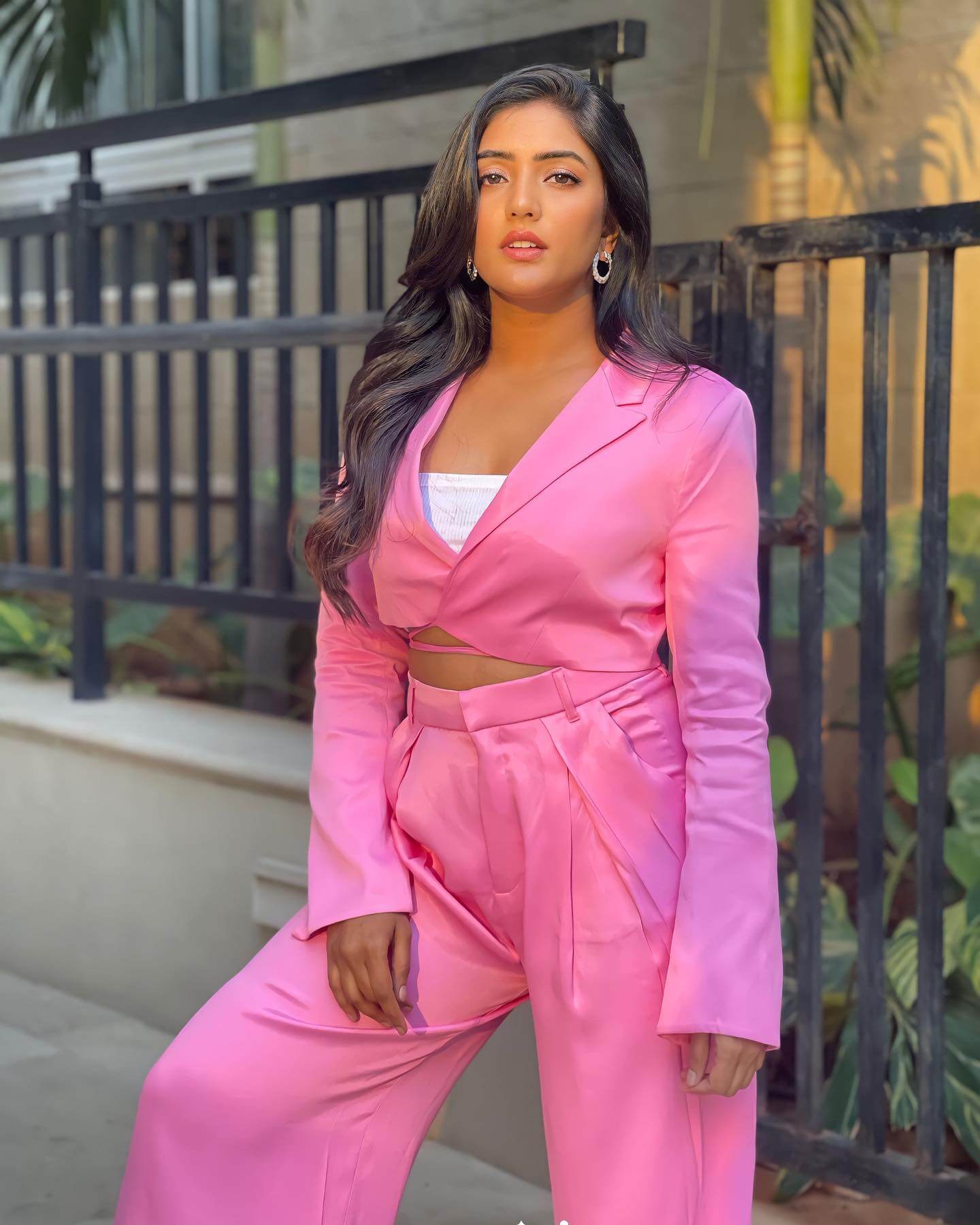 Eesha Rebba In Blush Pink Co-Ord Set Looks Peppy