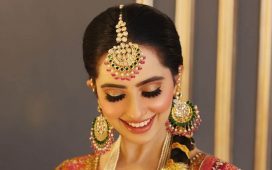 Elegant and Timeless: Golden Shimmery Eye Makeup for the Bride's Wedding Day
