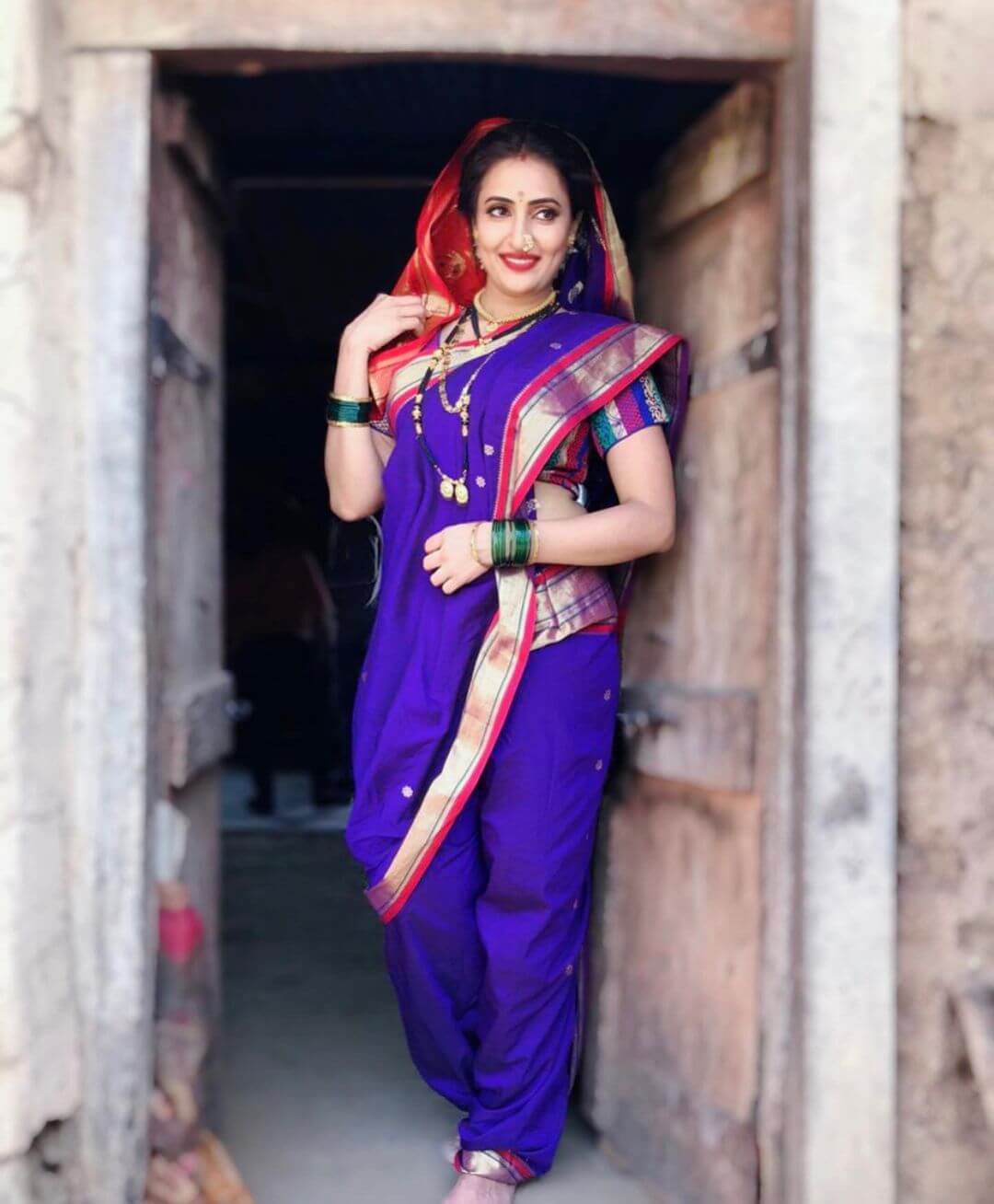 Namrata Gaikwad In Traditional Marathi Saree Look