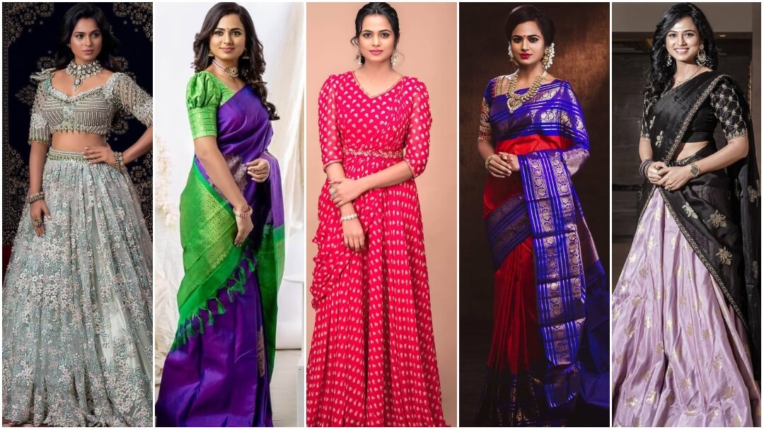  Ramya Pandian Ethnic Outfits And Looks