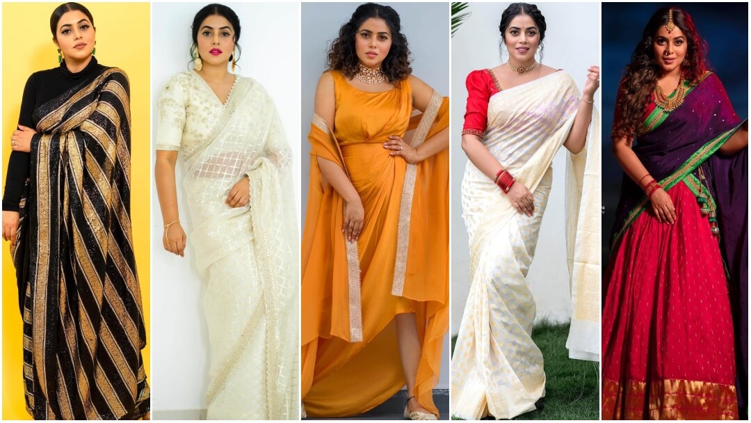 Shamna Kasim Ethnic, Traditional Outfits And Looks