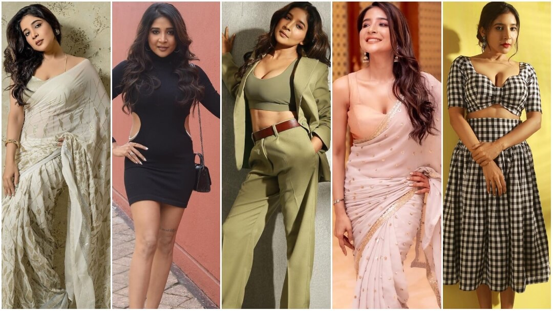 South Actress Sakshi Agarwal Stylish Outfits Can Never Go Out Of Trend
