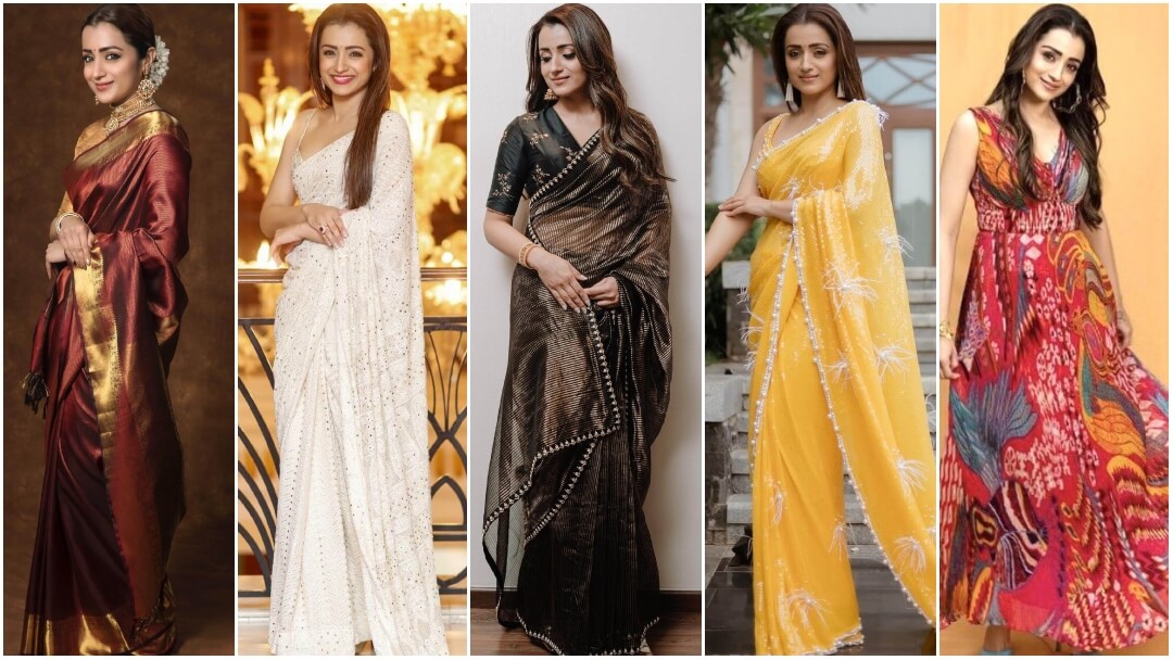 Trisha Krishnan Elegant Classy Looks And Outfits