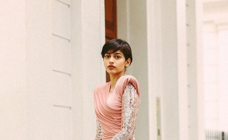 Banita Sandhu Aces Pink Rauched Long Full Sleeves Dress