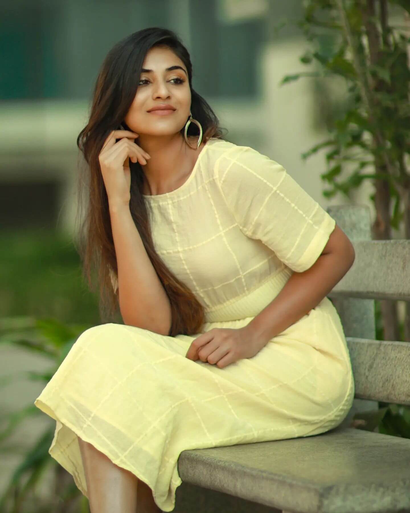 Indhuja In Yellow Dress Traditional & Western Outfit Looks