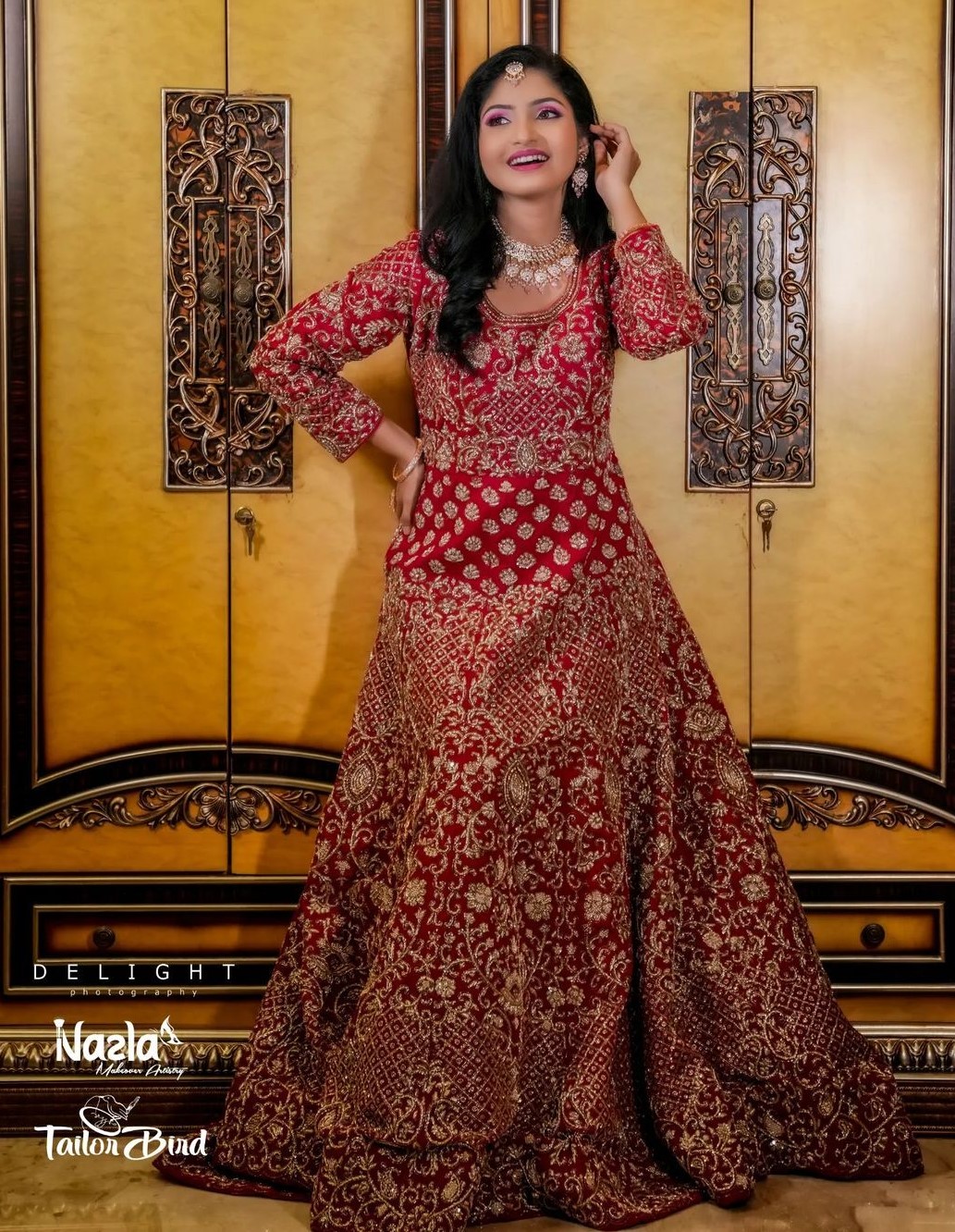 Venba In Royal & Imperial Red Embellished Lehenga Exclusive Traditional Bridal Outfits & Looks