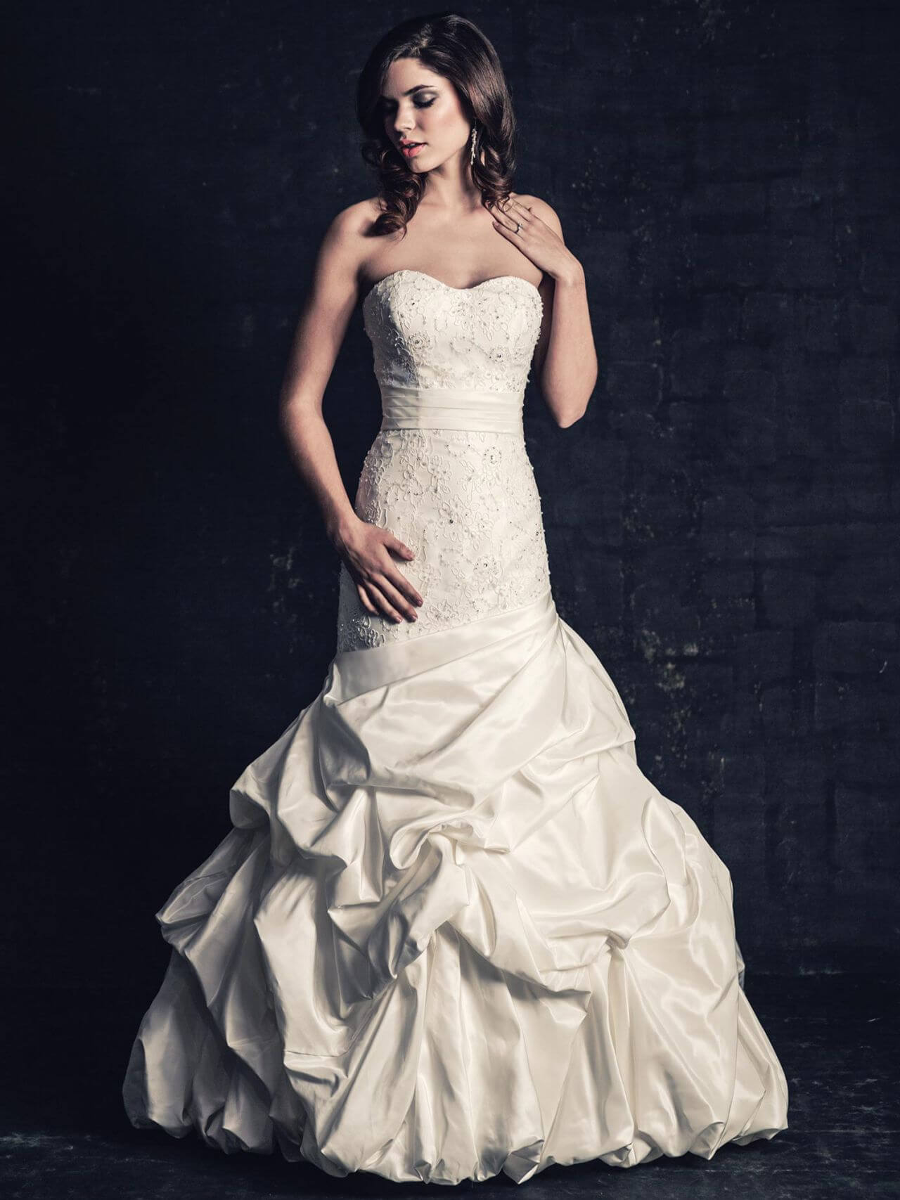 Aarika Wolf in White Gown – Photoshoot for Private Label By G Collection