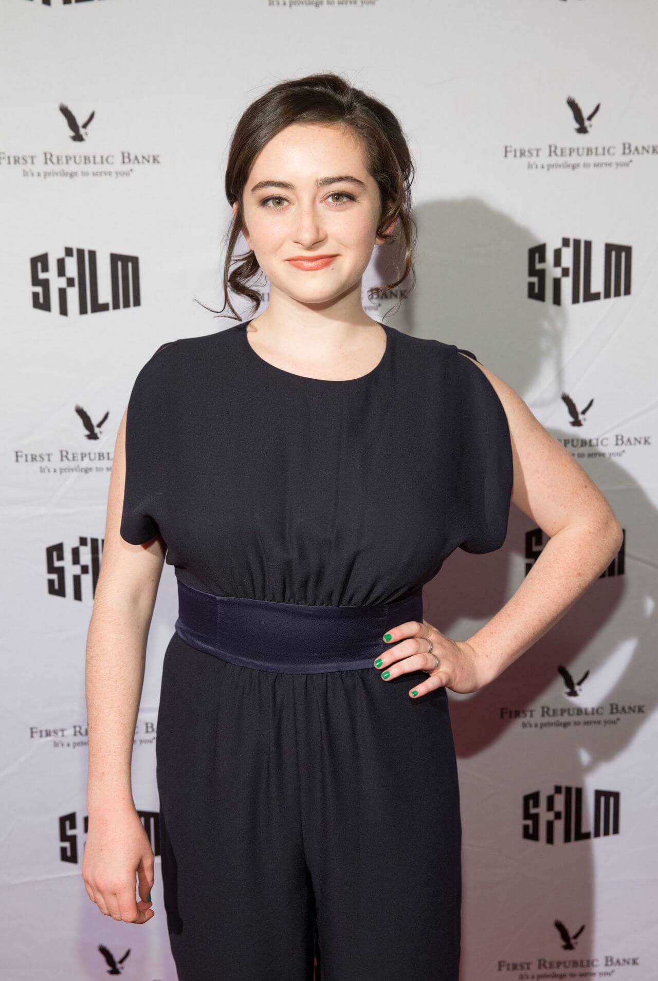 Abby Quinn Classy Lookk In Black Jumpsuit at San Francisco International Film Festival