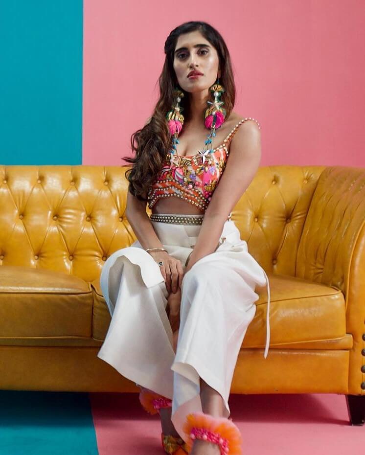 Akasa Singh In Multi-Colour Corset With White Pants