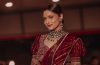 Ankita Lokhande Nails Wedding Fashion Yet Again In Red Embroidered Saree With Polki Jewellery Set