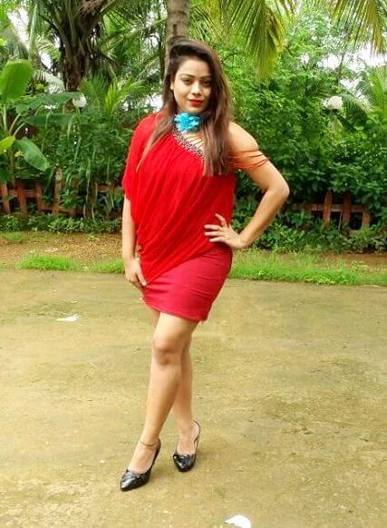 Archana Prajapati In One Shoulder Red Dress