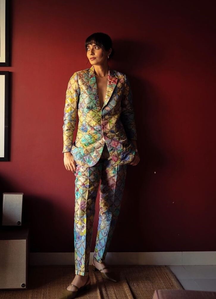 Kaveri Seth Decked Up In Vibrant Multi-Colour Suit For Gulmohar Promotions