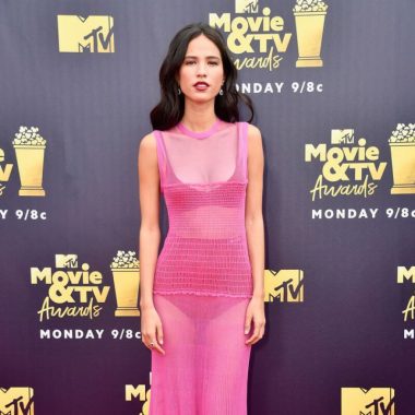 Kelsey Sizzles in a Bright Pink Sheer Ensemble - Kelsey Asbille - K4