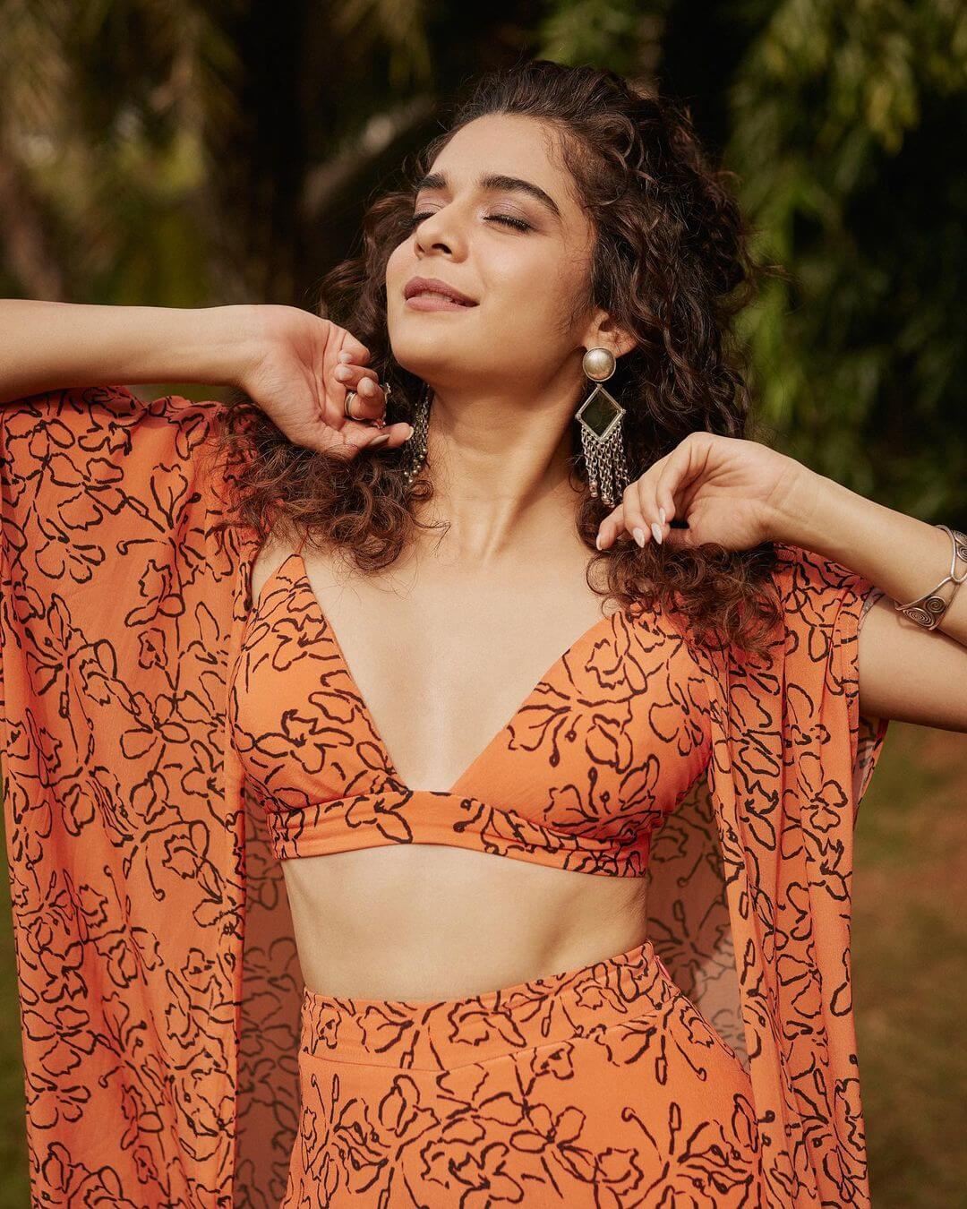 Mithila Palkar’s Refreshing Look in the Orange Co-ord Set