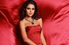 Priyanka Choudhary Hot Red Off Shoulder Dress