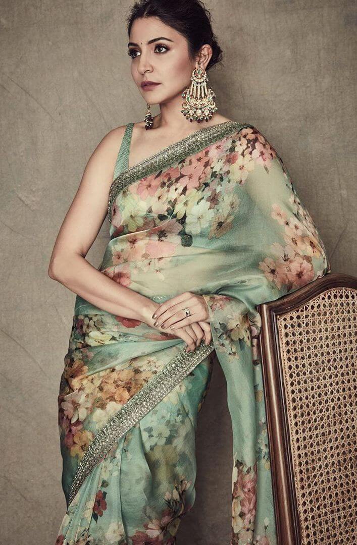 Royal Vibes: Anushka Sharma in a Stunning Green Saree