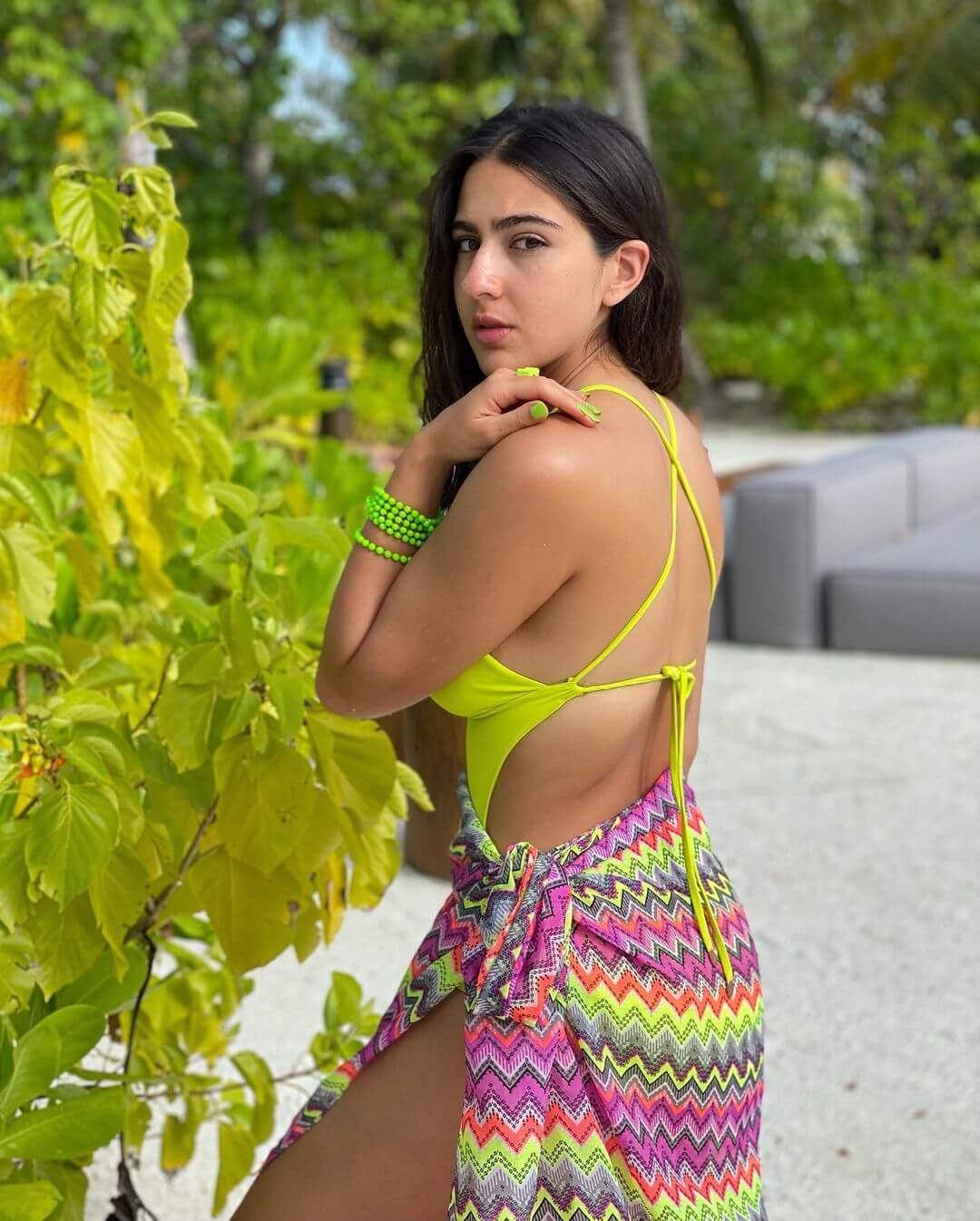 Sara Ali Khan - Sunbathing - Neon Outfits