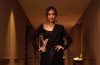 Sexy Priya Banerjee Flaunting Her Figure In Black Sequin Glittery Saree