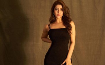 Sexy Sonarika Bhadoria Tempt Us In Black Slit Cut Gown Perfect Evening Party Look