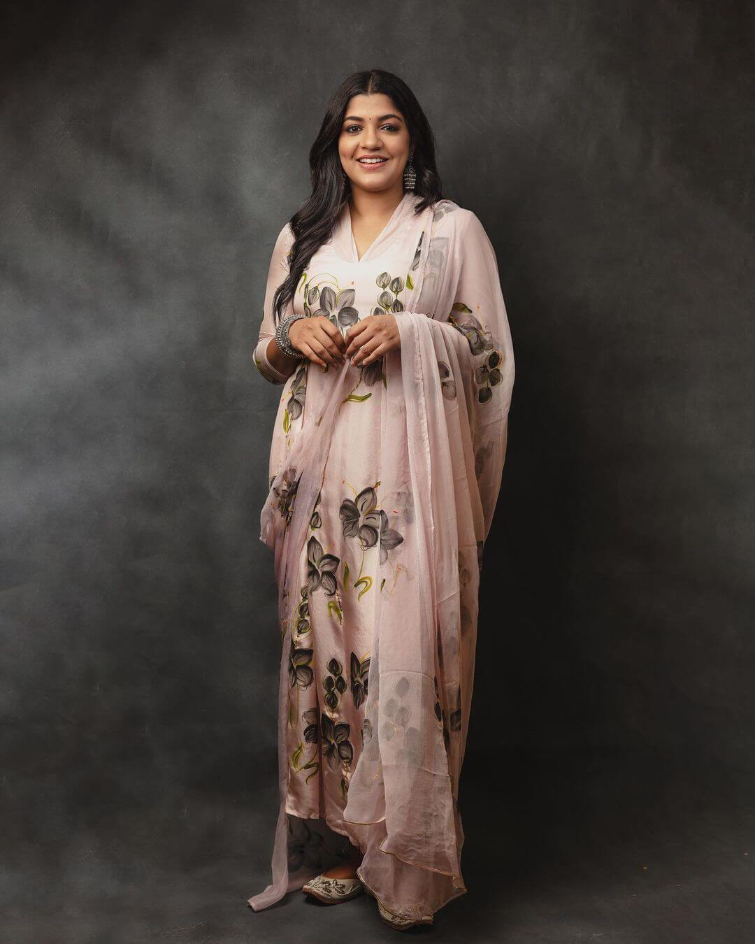 Desi Girl Aparna Balamurali In Floral Printed Beautiful Kurta Set