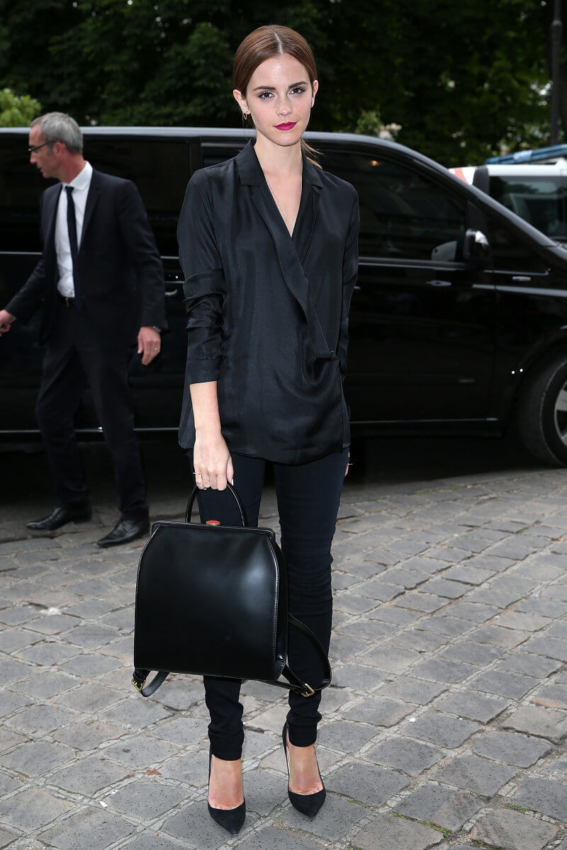 Emma Watson Perfect Formal Look In Black Ensemble