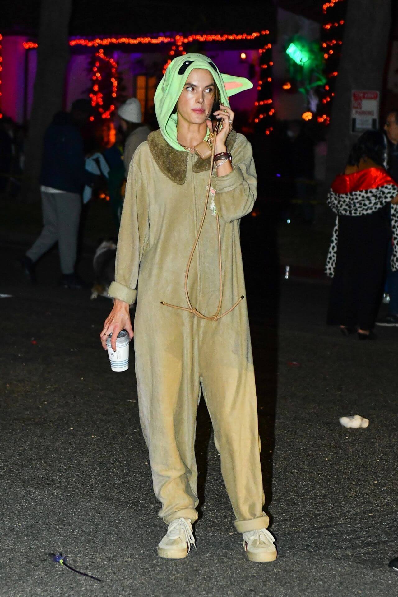 Alessandra Ambrosio Wearing GreenYoda Costumes in Santa Monica
