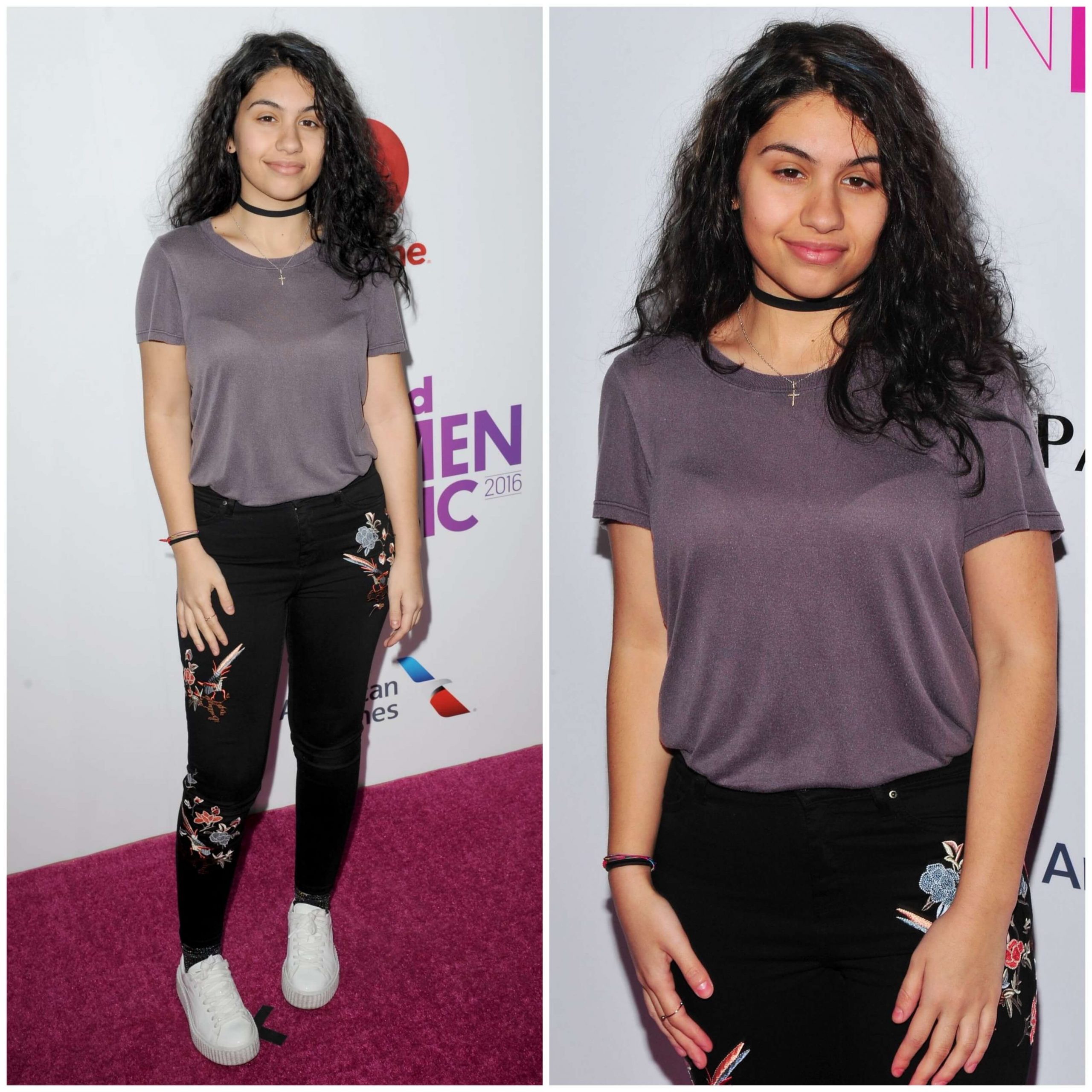 Alessia Cara –In Sleeves Top With Floral Print Jeans -  Billboard Women in Music Event in New York