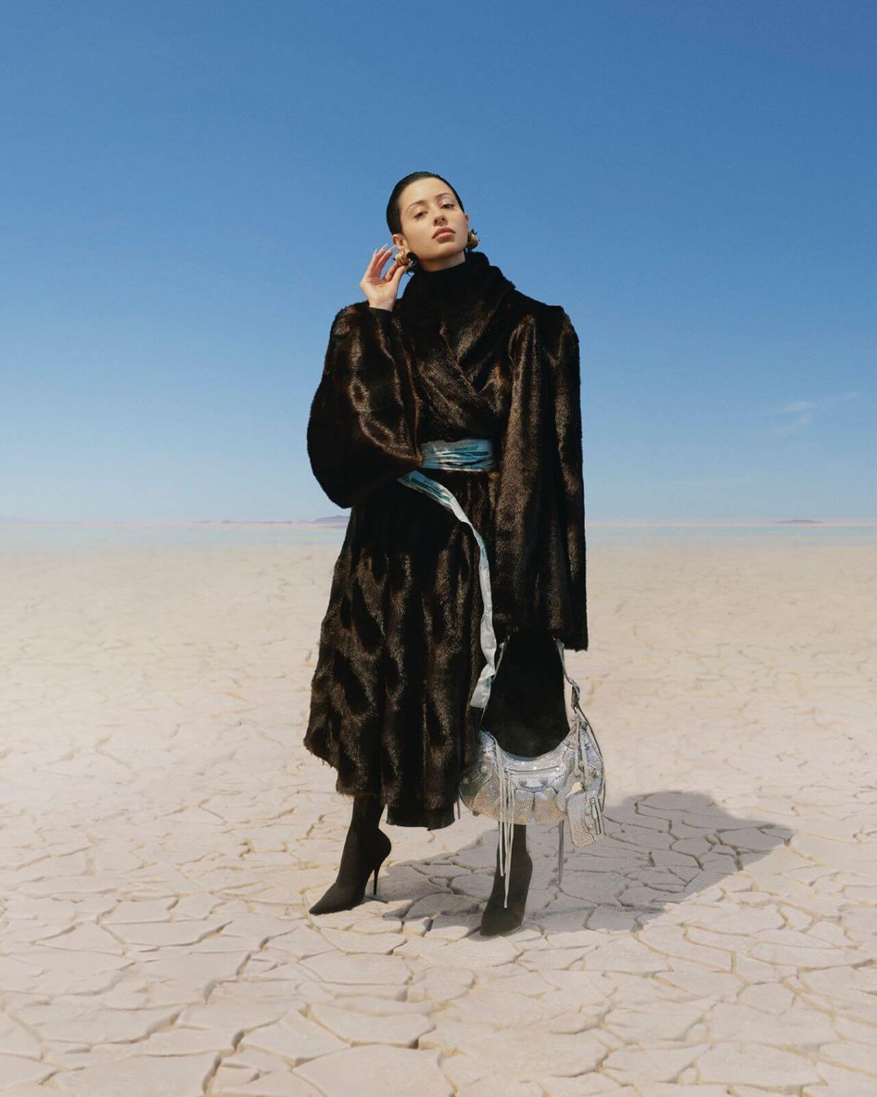 Alexa Demie – In Over High Neck Winter Style Outfit -  Balenciaga Fall