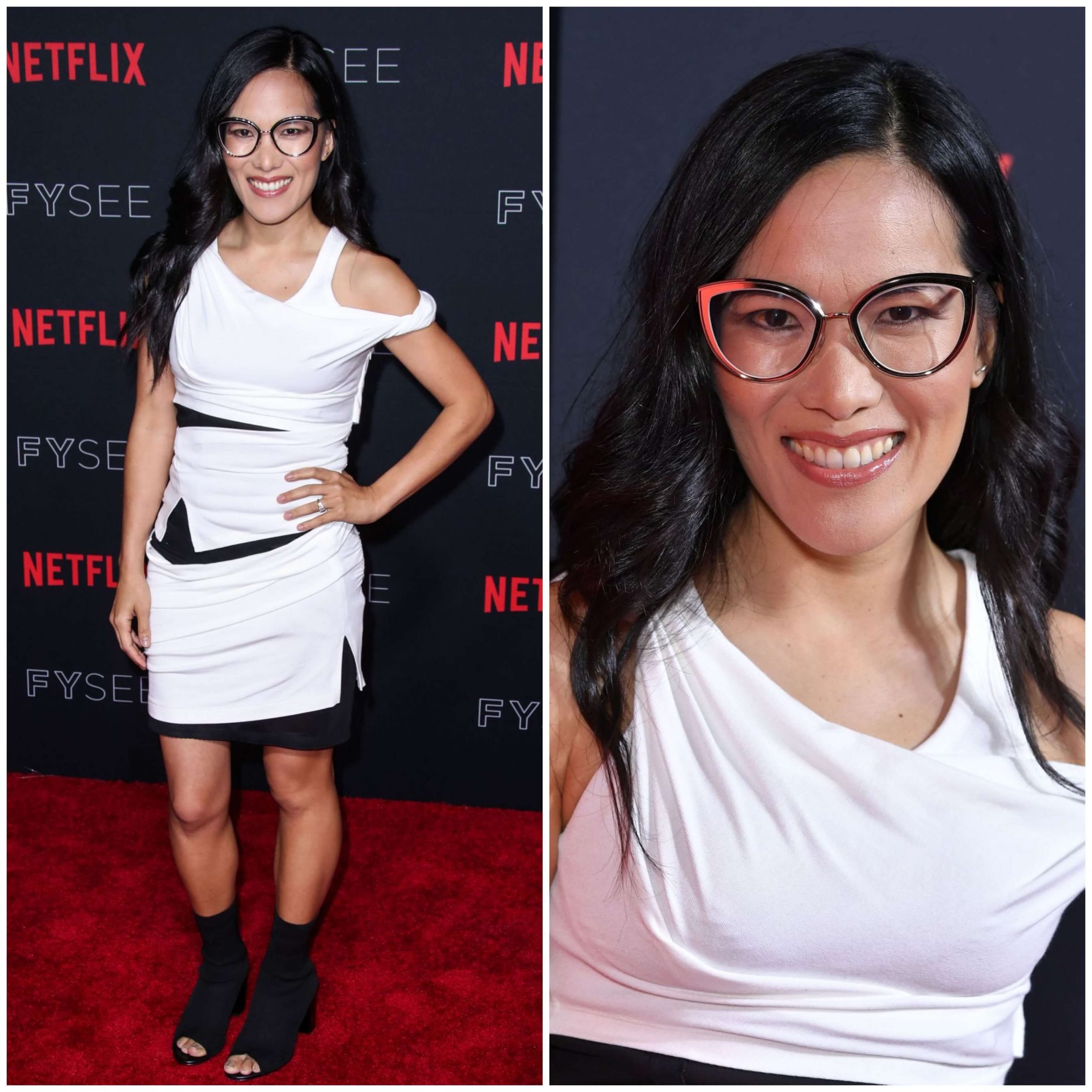 Ali Wong – In A White Cut-Out Short Dress -  Netflix FYSee Kick-Off Event in Los Angeles