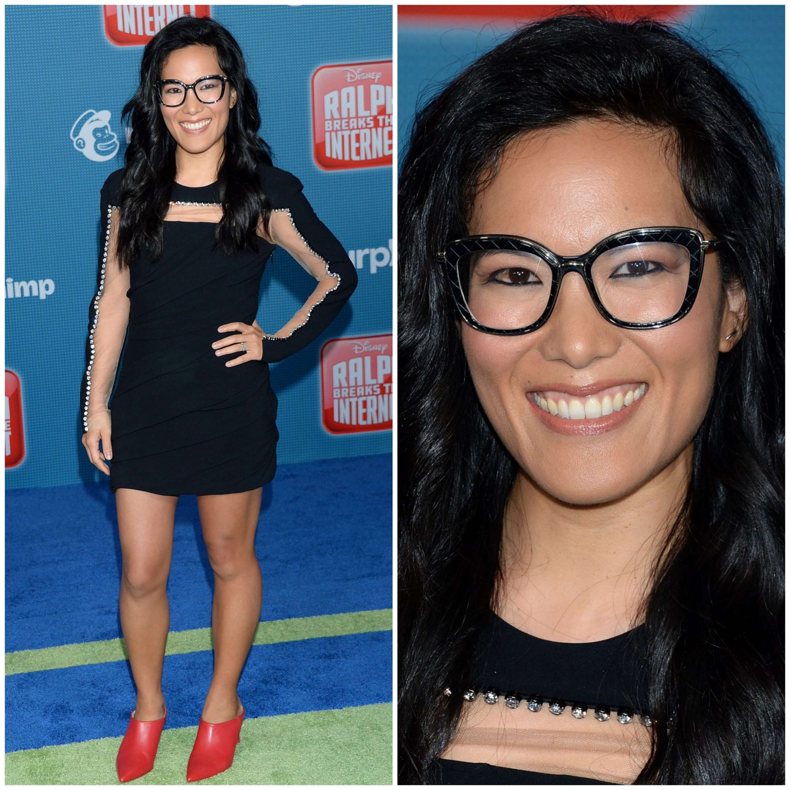 Ali Wong –Gorgeous In Full Sleeves Black Short Dress -  “Ralph Breaks the Internet” Premiere in Hollywood