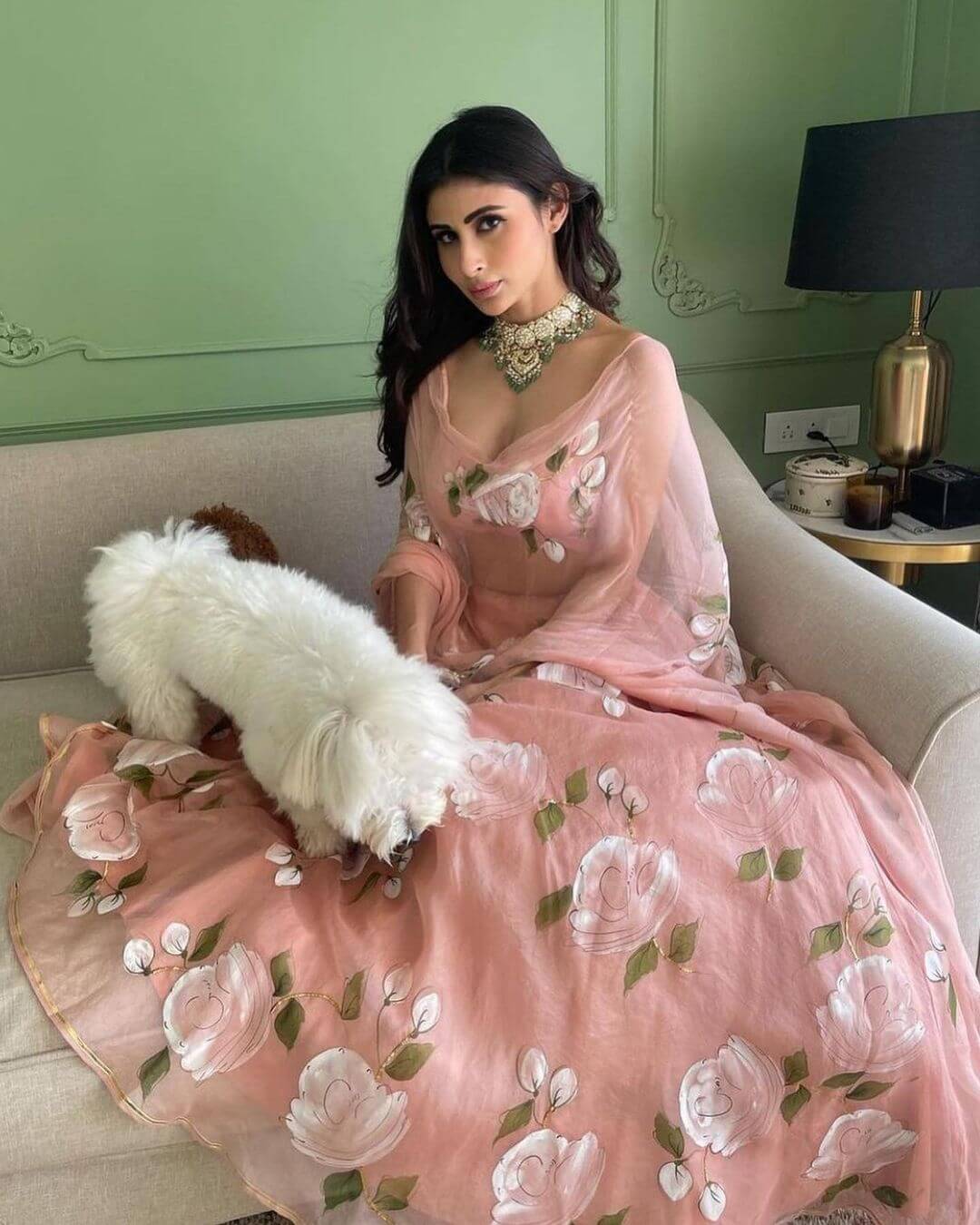 Mouni Roy's Spring-Inspired Look: Simple and Delicate