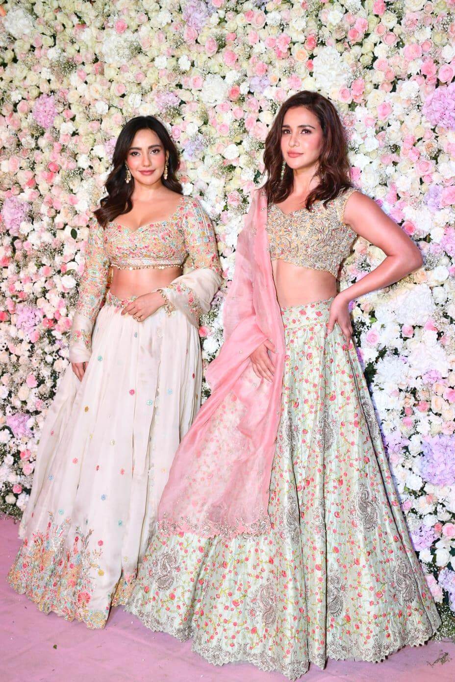 Neha Sharma and Aisha Sharma - Bollywood Celebs Attends Aayush Sharma And Arpita Khan's Eid party