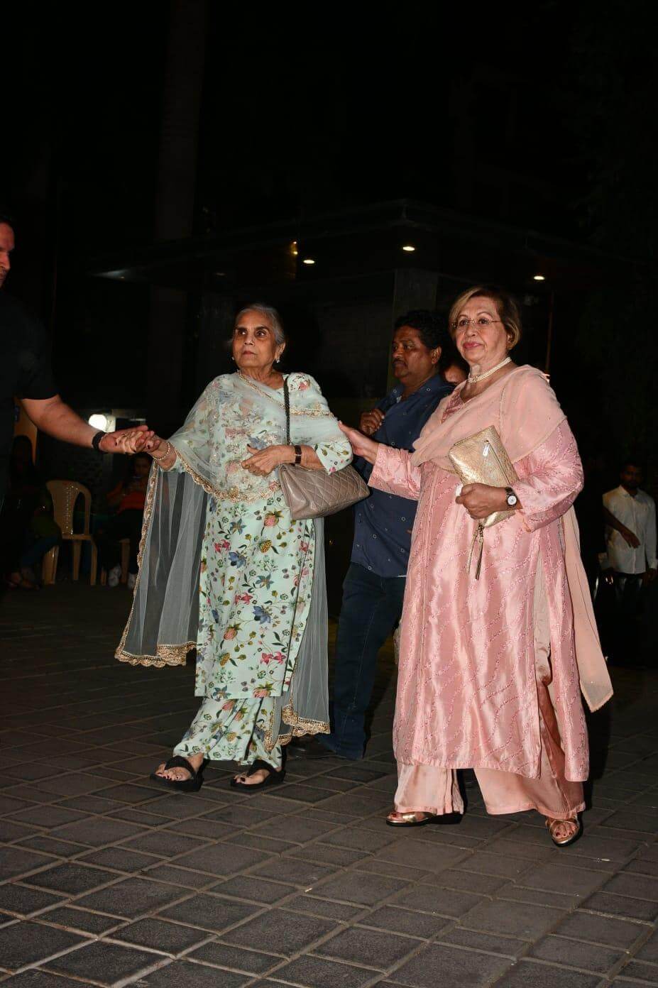 Salma Khan and Helen - Bollywood Celebs Attends Aayush Sharma And Arpita Khan's Eid party