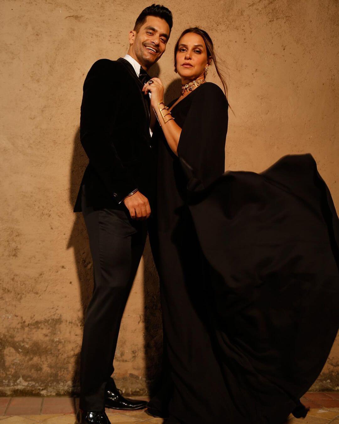 Neha Dhupia And Angad Bedi Serving Power Couple Goals In Black Outfits