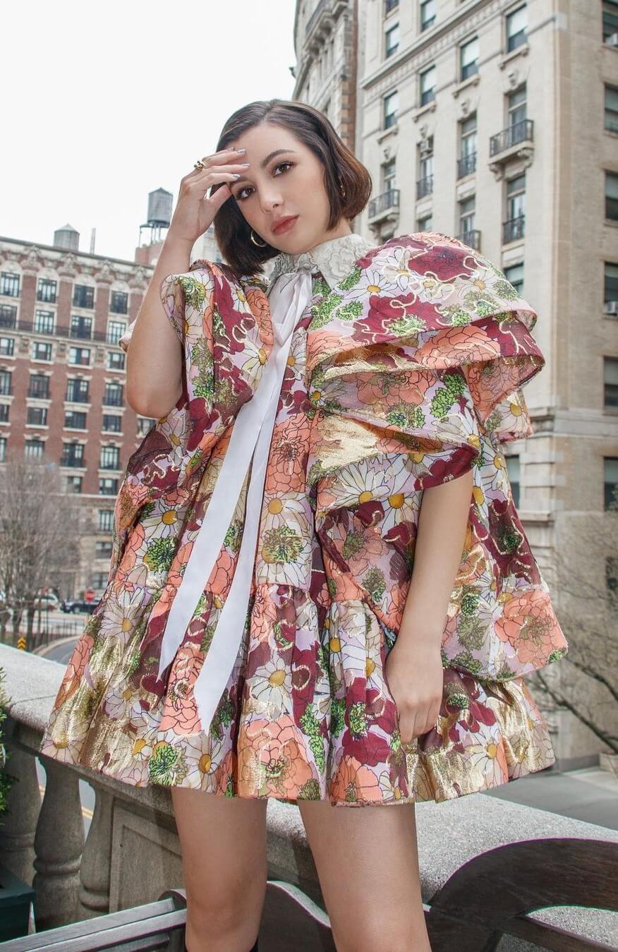A Floral Galore - Hannah Marks Looked Incredibly Bold And Beautiful In An Exclusive Outfit