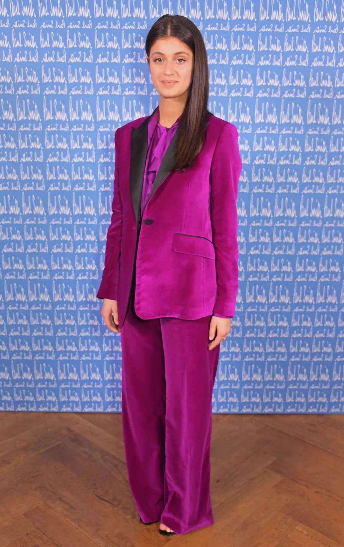 Anya Chalotra In Pink Long Pants Blazer Outfits At Paul Smith AW20 50th Anniversary Show in Paris