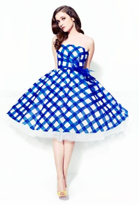 Spice It Up  Alice Englert Looks All Cute And Pretty In Her Mini Blue Dress