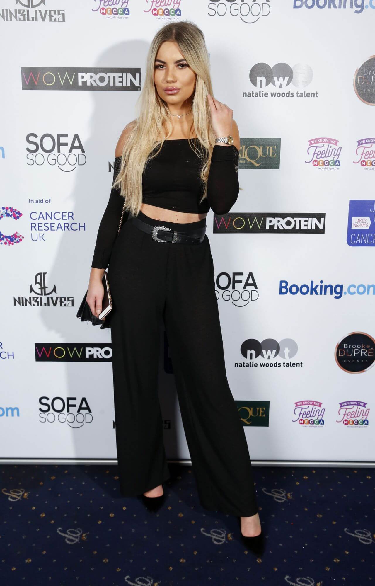 Chyna Ellis  In Black Co-Ord Set 