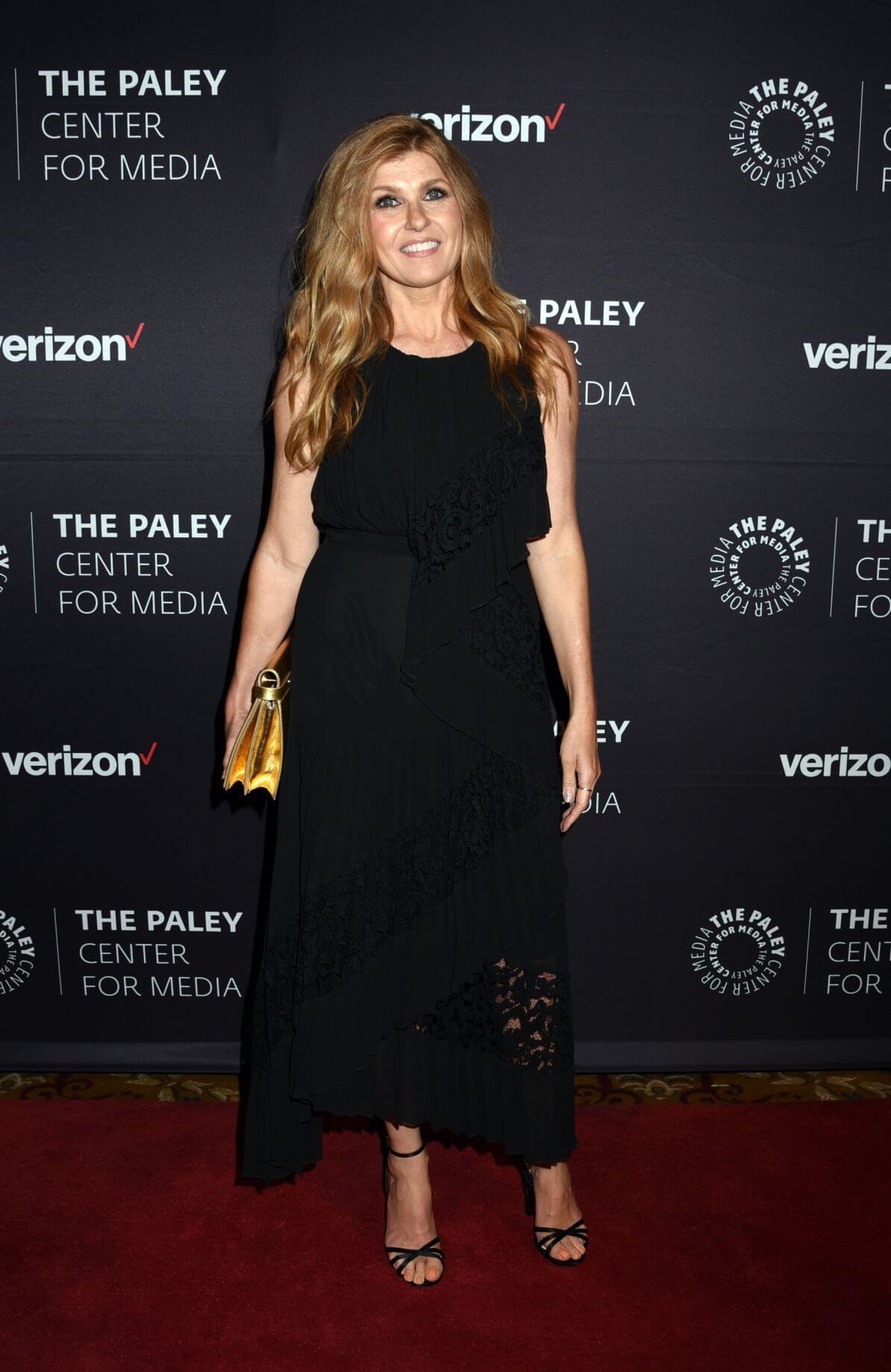 Connie Britton  In Black Long Dress At The Paley Honors: A Gala Tribute To Music On Television in NY