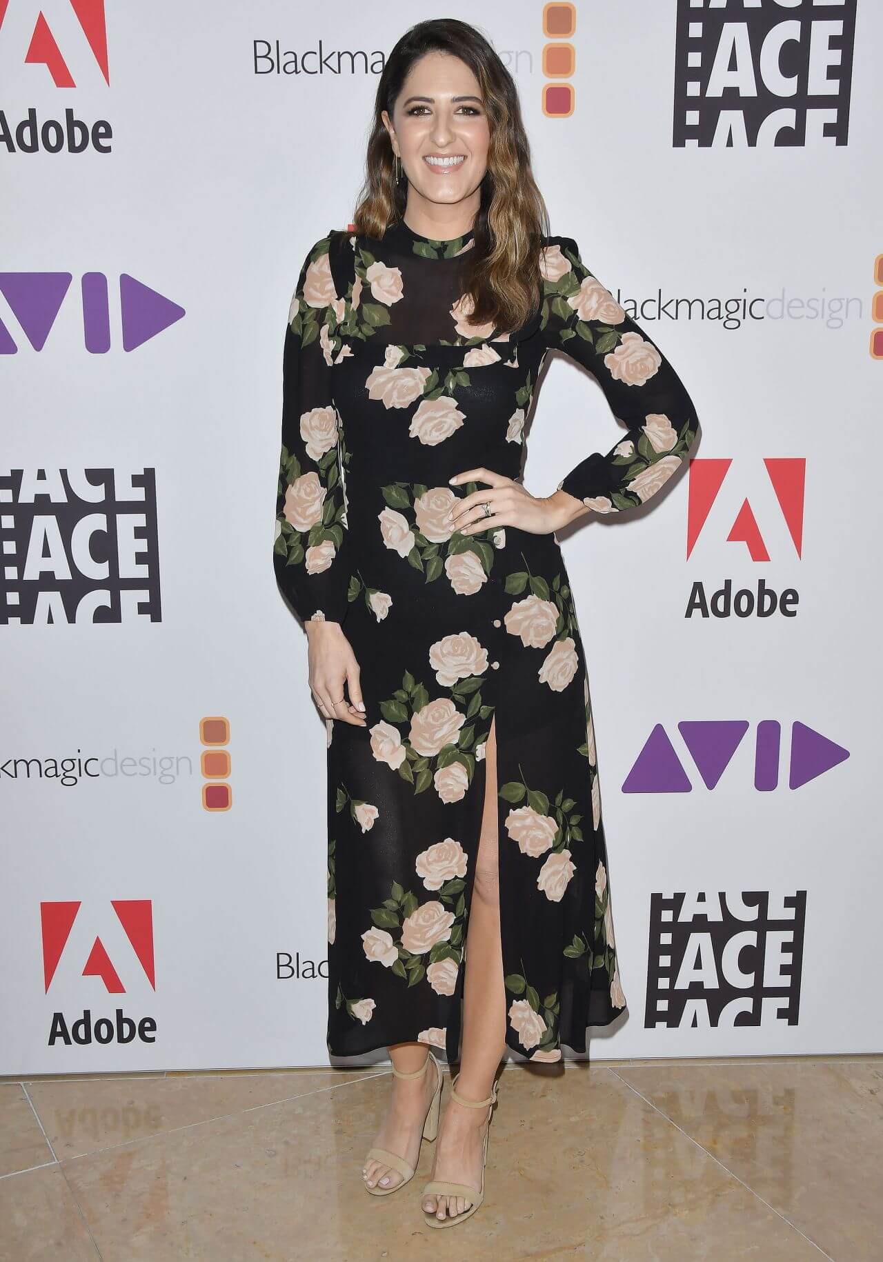 D’Arcy Carden In Floral Printed Long Dress