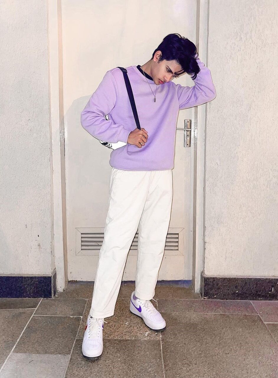 Lucky Dancer In Purple Pullover With Pants